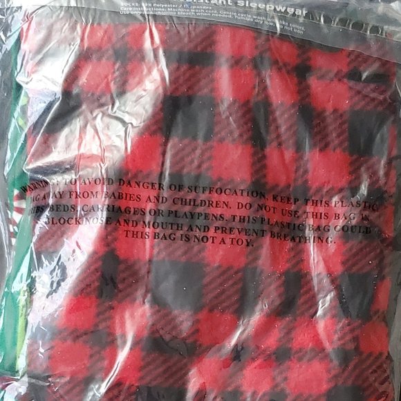 Holiday Pajama Pants for Boys, Size S (4-5) 3 pc Set! 2 pants 1 pair of socks - Picture 3 of 6